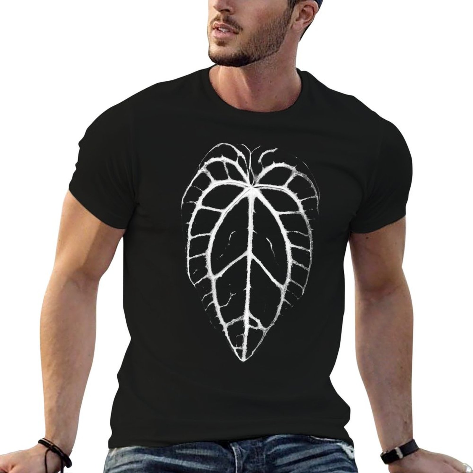 Anthurium Crystallinum - Футболка ANTHURIUM CRYSTALLINUM VEINS, повседневная свободная