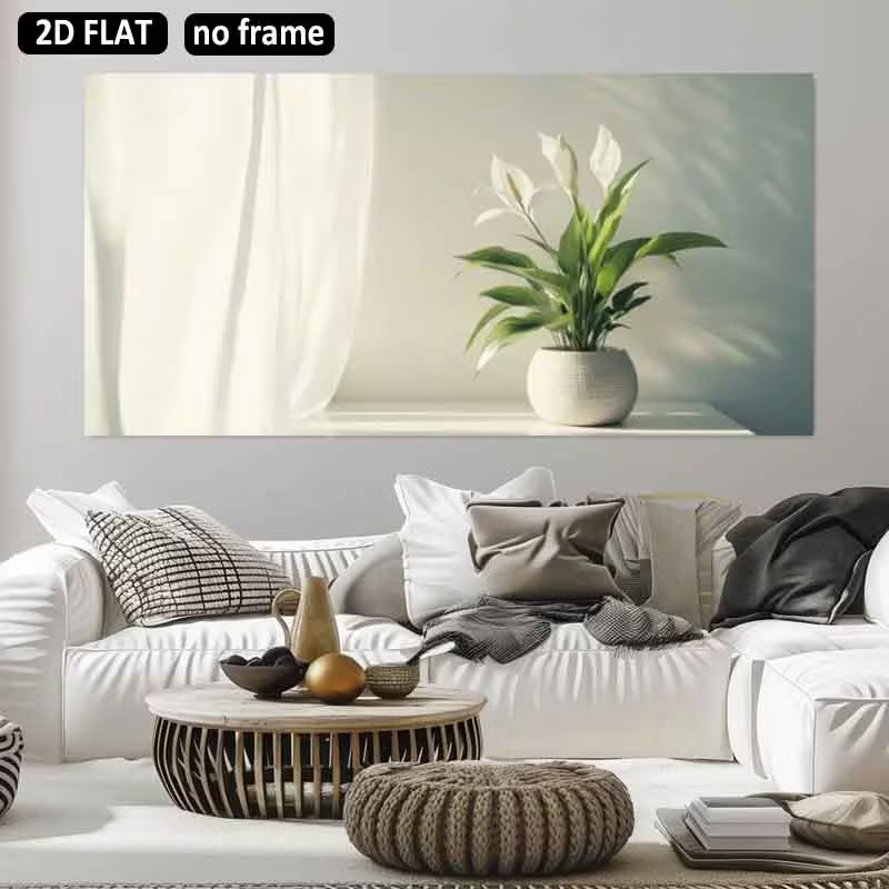 Peace Lily White - 1 шт. (без рамы), 2D плоский,