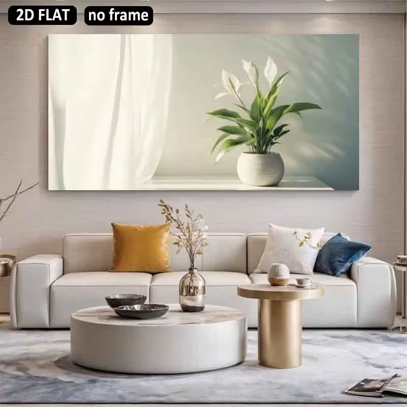 (1 шт. без рамы) 2D плоский, 2 – обзор и цена Peace Lily White