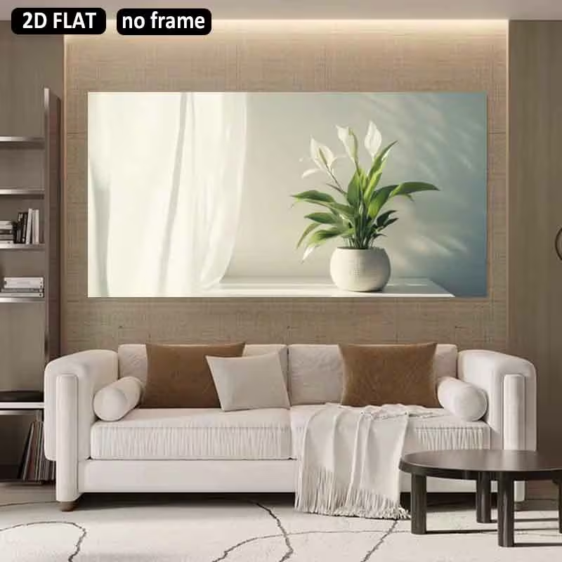 (1 шт. без рамы) 2D плоский, 2 – обзор и цена Peace Lily White